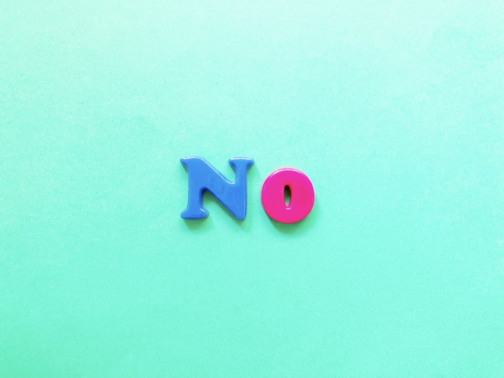 Saying NO